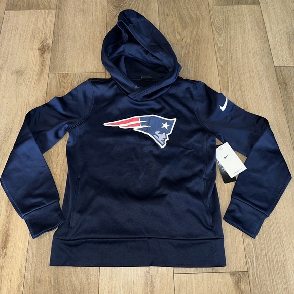 Nike New England Patriots Hoodie On Field‎ Team Apparel Therma Fit Womens Small - Picture 1 of 12
